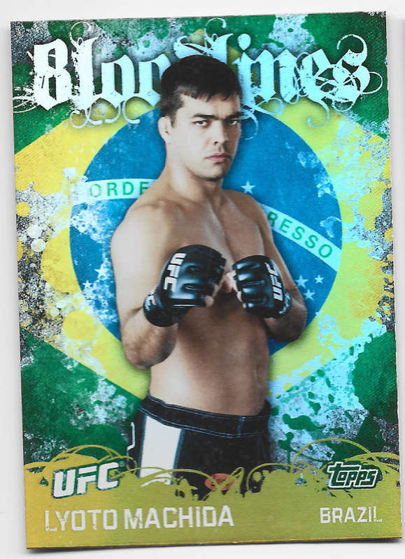 LYOTO MACHIDA - TOPPS UFC 2010 COLLECTION -  FOIL "BLOODLINES" TRADING CARD BL8