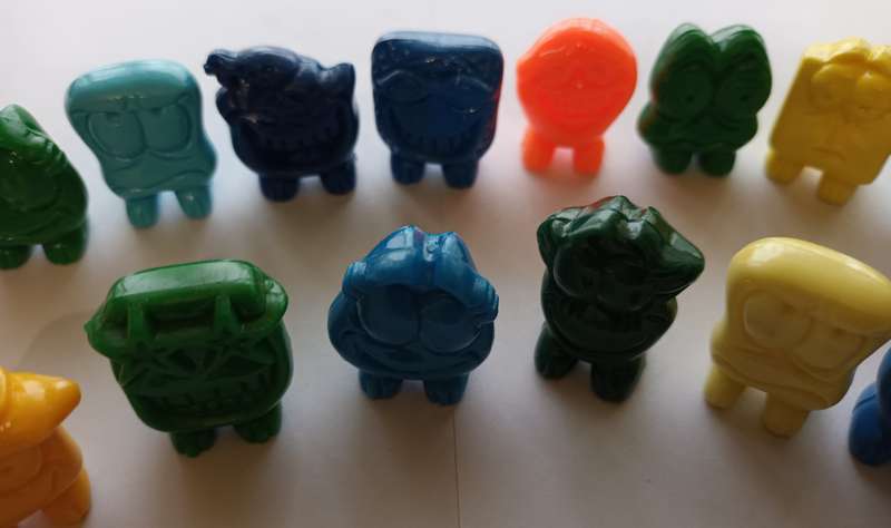MINIATURE "CRAZY BONES" TOYS - LOT OF 23 ASSORTED MINI CHARACTERS