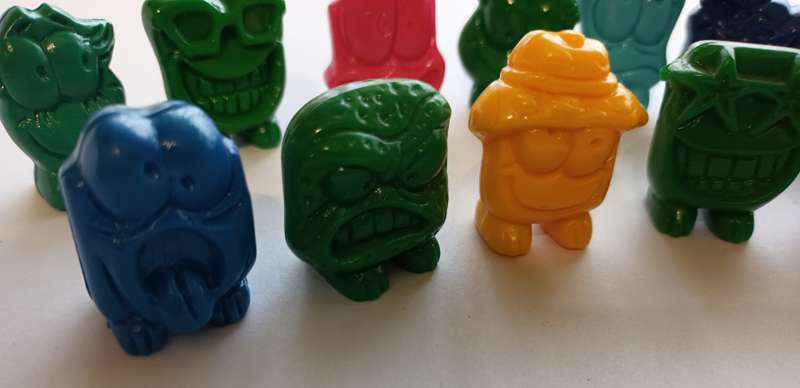 MINIATURE "CRAZY BONES" TOYS - LOT OF 23 ASSORTED MINI CHARACTERS