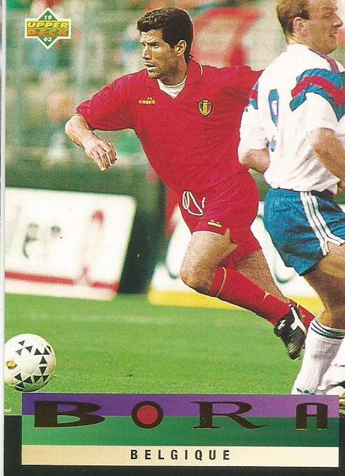 UPPER DECK FIFA WORLD CUP 1994 USA - BORA  "BELGIUM INSERT" CARD 210