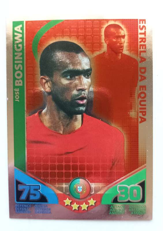 JOSE BOSINGWA - TOPPS MATCH ATTAX `FIFA WORLD CUP 2010 - FOIL STAR PLAYER - MEXICAN EDITION