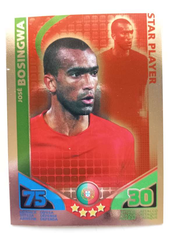 JOSE BOSINGWA - TOPPS MATCH ATTAX `FIFA WORLD CUP 2010 - FOIL STAR PLAYER - Int. EDITION