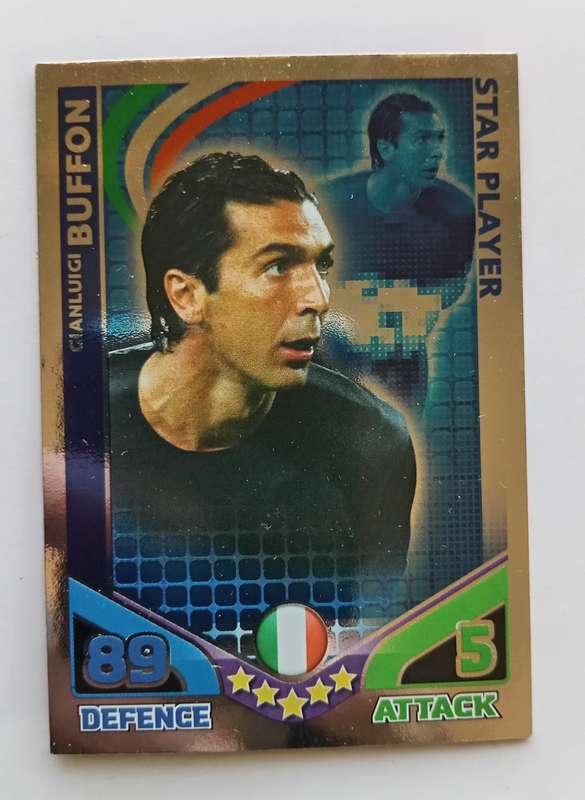 GIG BUFFON - TOPPS MATCH ATTAX `FIFA WORLD CUP 2010 - FOIL STAR PLAYER - UK EDITION