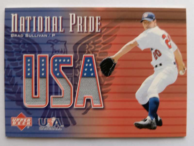 BRAD SULLIVAN - UPPER DECK BASEBALL COLLECTION 2003 -  RARE "GAME USED MEMO" TRADING CARD