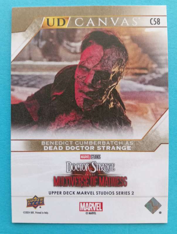 BEN. CUMBERBATCH as Strange  -Upper Deck Marvel Studios Series 2 2024 - Rare Canvas Trading Card C58
