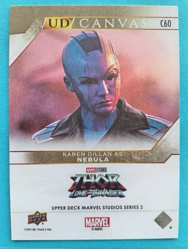 KAREN GILLIAN as Nebula  -Upper Deck Marvel Studios Series 2 2024 - Rare Canvas Trading Card C60