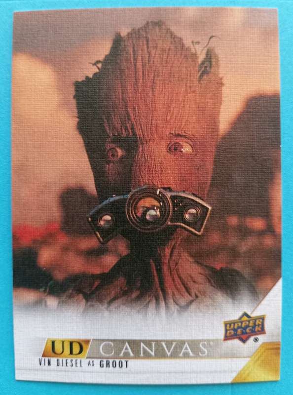 VIN DIESEL as Groot -Upper Deck Marvel Studios Series 2 2024 - Rare Canvas Trading Card C72