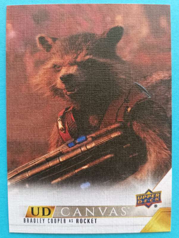 BRADLEY COOPER as Rocket -Upper Deck Marvel Studios Series 2 2024 - Rare Canvas Trading Card C74