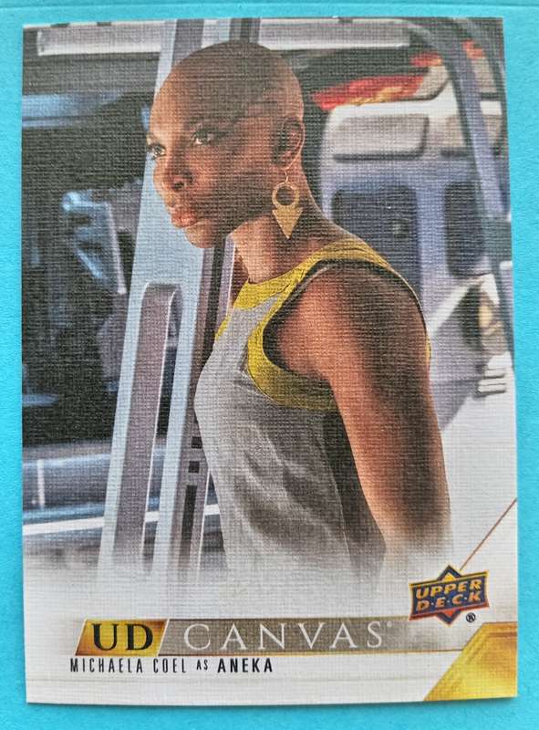 MICHAELA COEL as Aneka -Upper Deck Marvel Studios Series 2 2024 - Rare Canvas Trading Card C77