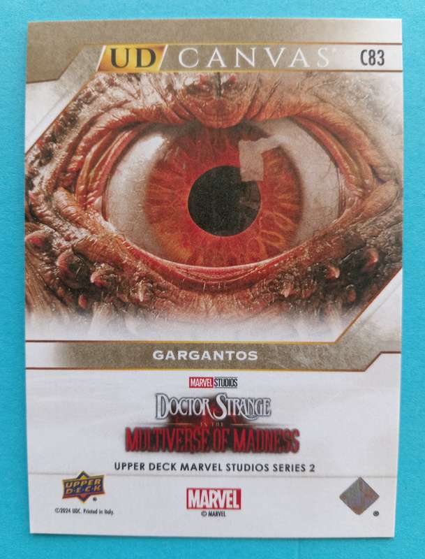 GARGANTOS -Upper Deck Marvel Studios Series 2 2024 - Rare Canvas Trading Card C83