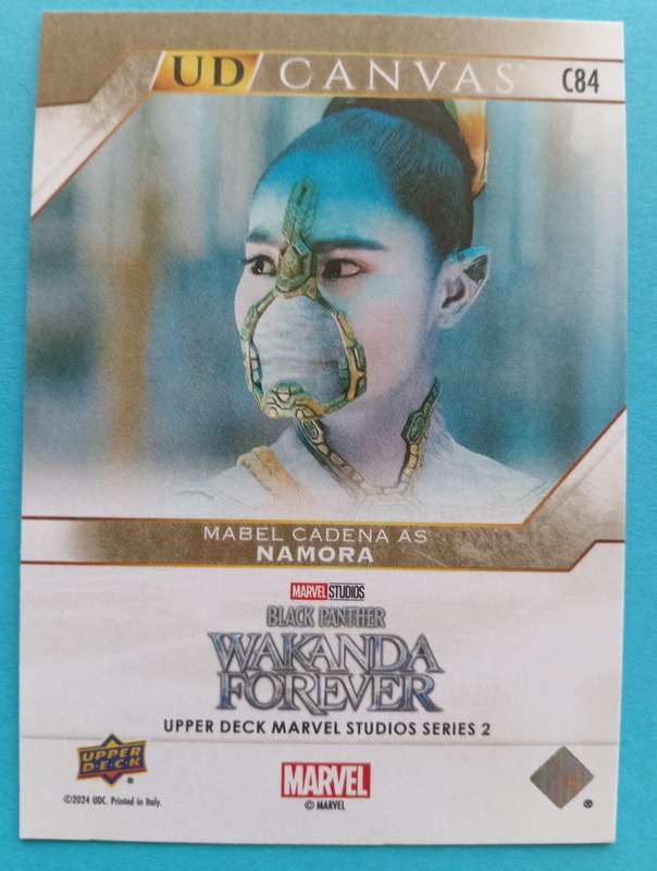 MABEL CADENA as Namora -Upper Deck Marvel Studios Series 2 2024 - Rare Canvas Trading Card C84