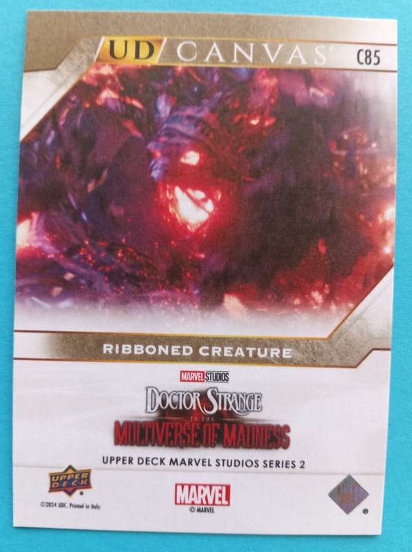 RIBBONED CREATURE -Upper Deck Marvel Studios Series 2 2024 - Rare Canvas Trading Card C85