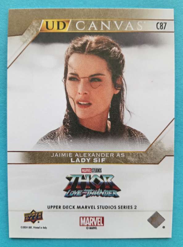 JAIMIE ALEXANDER as Lady Sif -Upper Deck Marvel Studios Series 2 2024 - Rare Canvas Trading Card c87