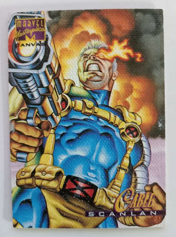 CABLE - MARVEL MASTERPIECES 1995 - RARE CANVAS TRADING CARD 4 of 22