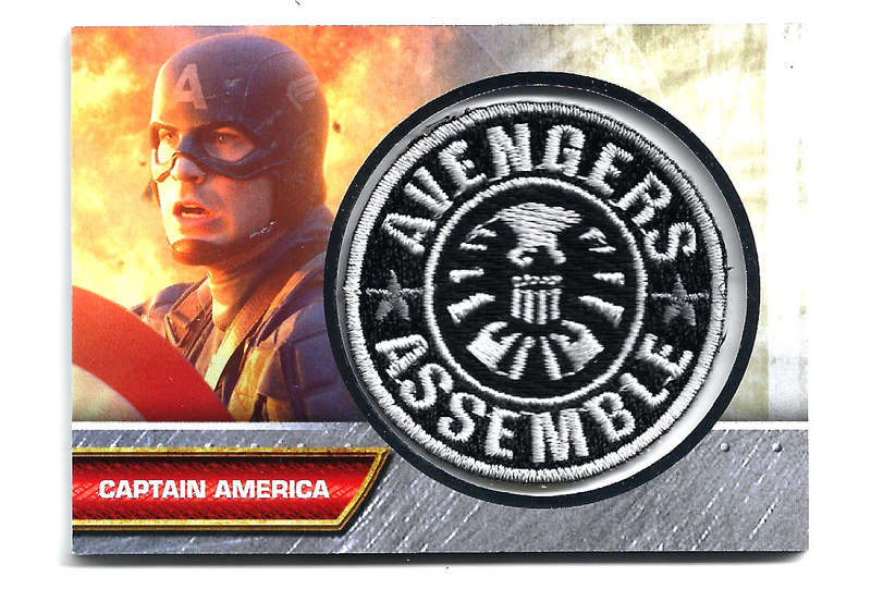 CAPTAIN AMERICA - UPPER DECK 2011 MOVIE COLLECTION - RARE `INSIGNIA PATCH` TRADING CARD I4