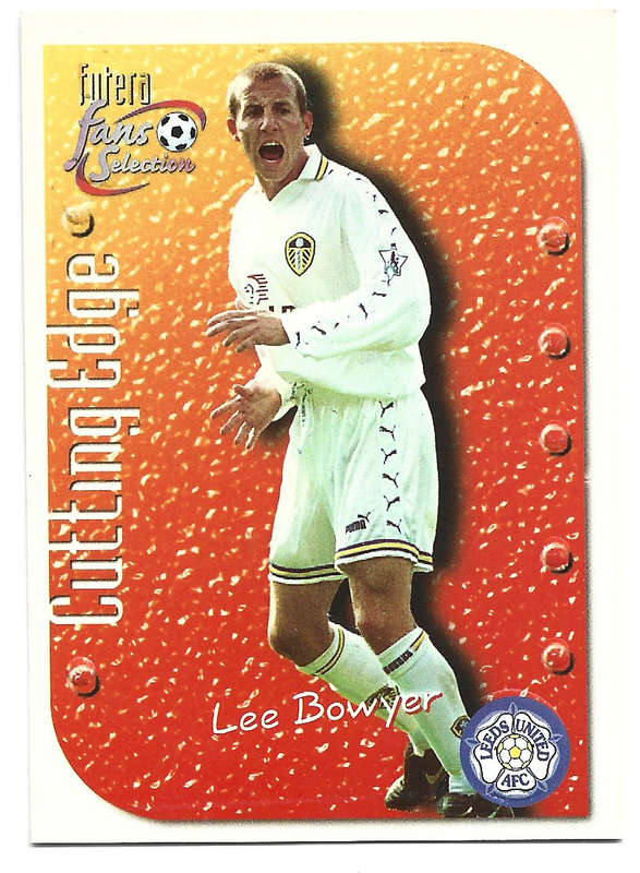 LEE BOWYER (LEEDS UNITED FC)  - FUTERA FANS SELECTION SET 1999 - EMBOSSED CHASE TRADING CARD CE3
