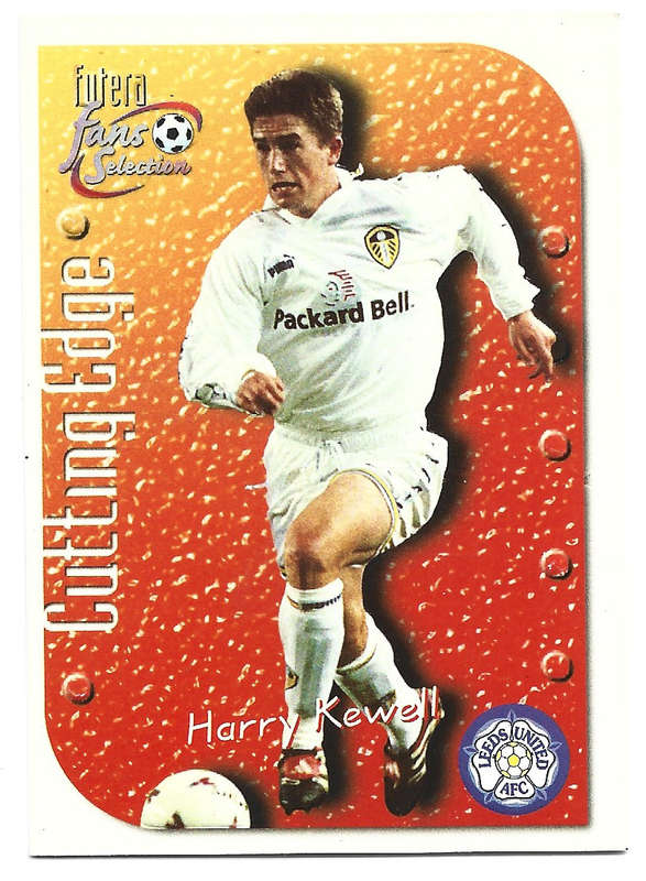 HARRY KEWELL (LEEDS UNITED FC)  - FUTERA FANS SELECTION SET 1999 - EMBOSSED CHASE TRADING CARD CE5