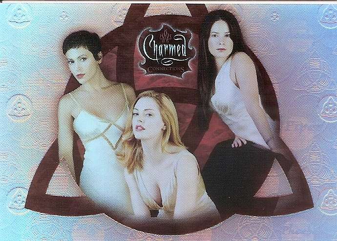 CHARMED TV SERIES - INKWORKS CHARMED CONNECTIONS TV SERIES FOIL PROMO TRADING CARD CC3