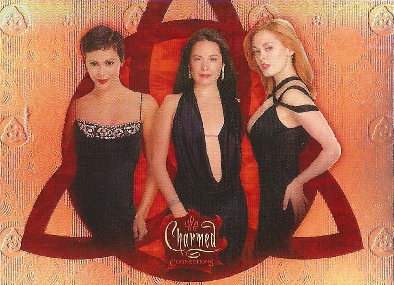 CHARMED TV SERIES - INKWORKS CHARMED CONNECTIONS TV SERIES FOIL PROMO TRADING CARD CC1