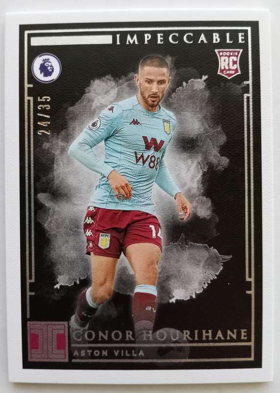 CONOR HOURIHANE (A.Villa) - PANINI IMMACULATE COLLECTION 2020 - RARE TRADING CARD 24 of 35
