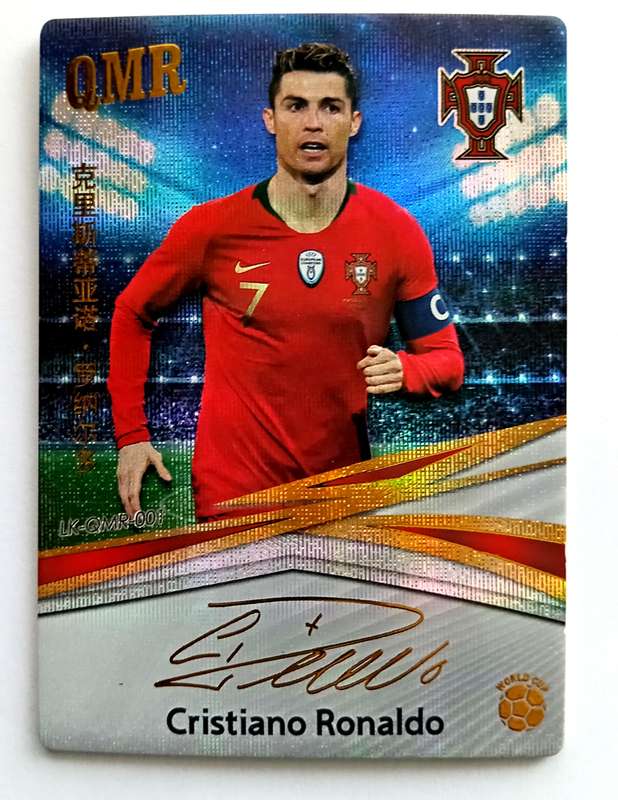 CRISTIANO RONALDO - CHINA K-CARDS 2024 COLLECTION - RARE "World Cup 2022 Printed Signature" CARD