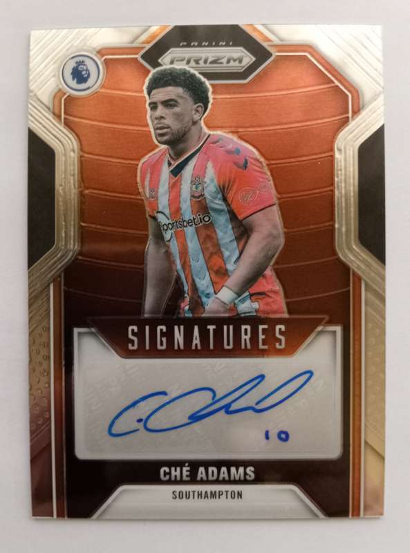 CHE ADAMS (Southampton)- PANINI PREMIER LEAGUE PRIZM SIGNATURES 2021 - AUTOGRAPH TRADING CARD