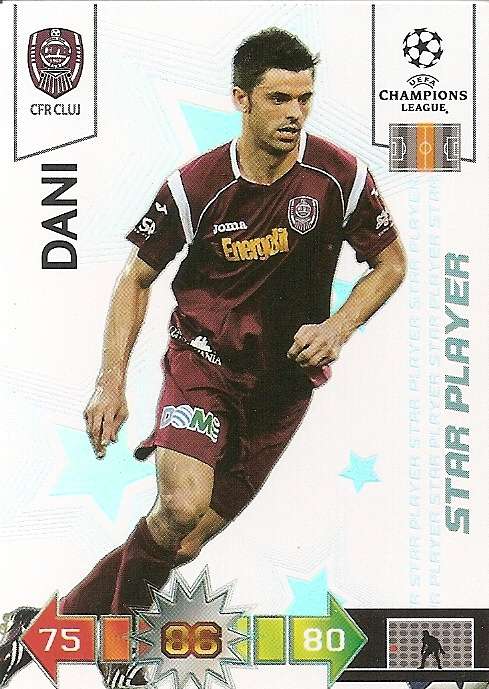 DANI - PANINI CHAMPIONS LEAGUE 2010/2011 COLLECTION - STAR PLAYER TRADING CARD