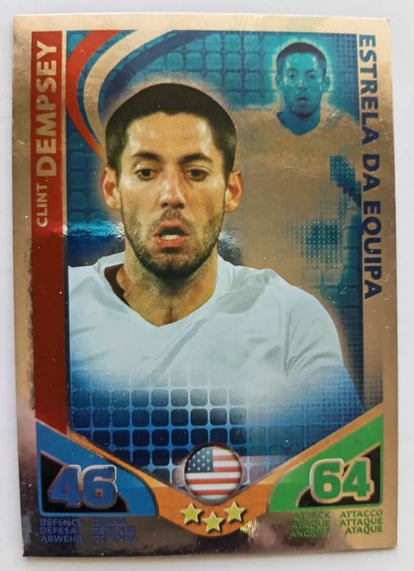 CLINT DEMPSEY - TOPPS MATCH ATTAX `FIFA WORLD CUP 2010 - FOIL STAR PLAYER - MEXICAN EDITION