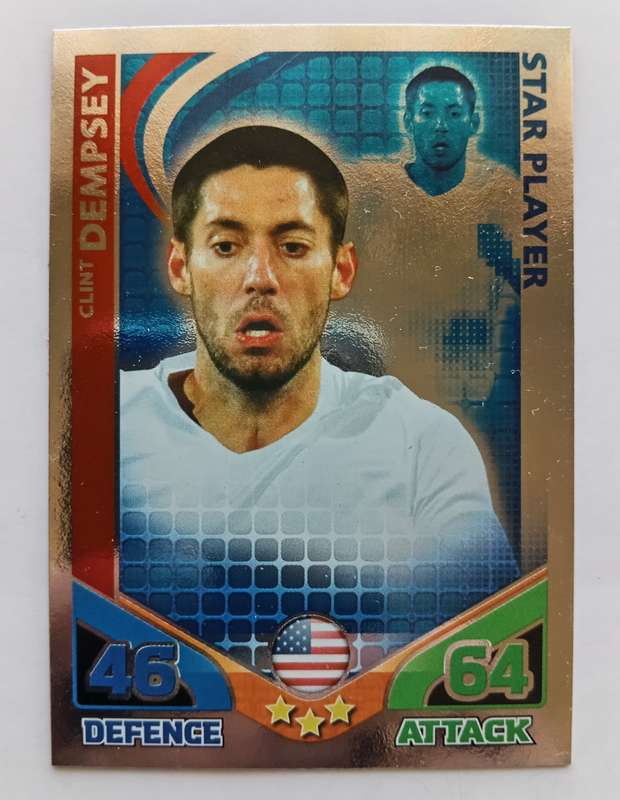 CLINT DEMPSEY - TOPPS MATCH ATTAX `FIFA WORLD CUP 2010 - FOIL STAR PLAYER - UK EDITION