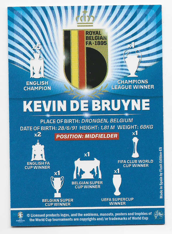 KEVIN DE BRUYNE - FLASH EDITION (Sp) UEFA EURO 2024 - RARE GENUINE "PRINTED AUTO" TRADING CARD