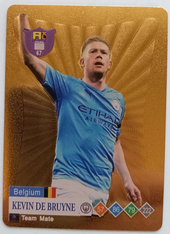 KEVIN DE BRUYNE - WORLD STARS 2025 COLLECTION - GOLD TRADING CARD