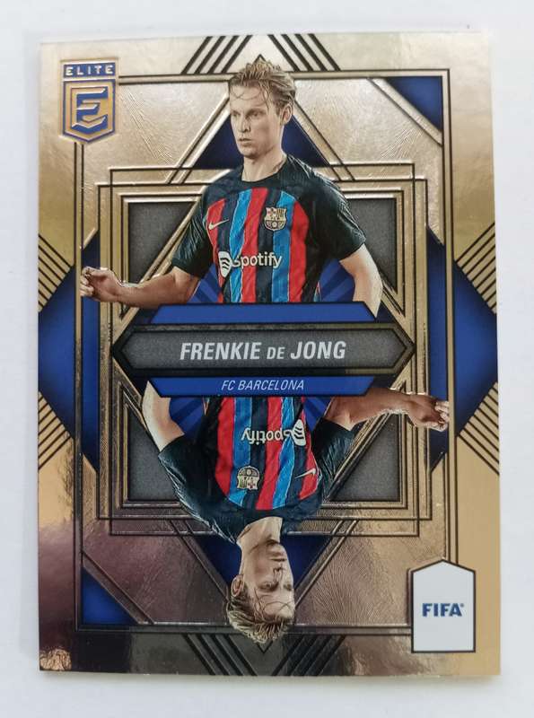 FRENKIE DE JONG (Barca) - PANINI DONRUSS ELITE FIFA SOCCER 2023 - CHROME MIRROR TRADING CARD 12