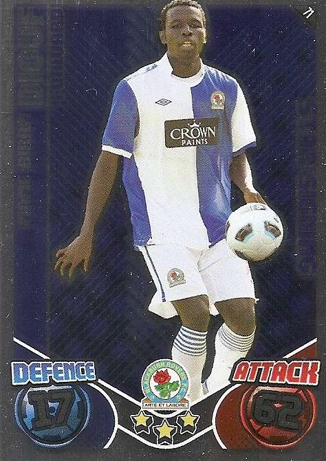 MAME DIOUF - TOPPS `MATCH ATTAX` 2011/2012 - FOIL `STAR SIGNING` TRADING CARD
