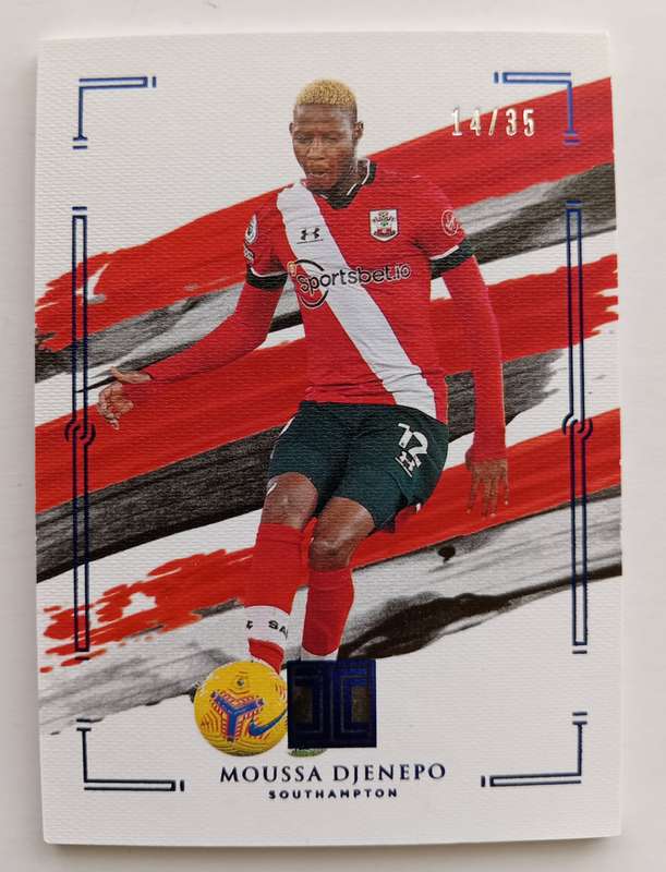 MOUSSA DJENEPO (Saints) - PANINI IMPECCABLE COLLECTION 2021 - RARE TRADING CARD 14 of 35