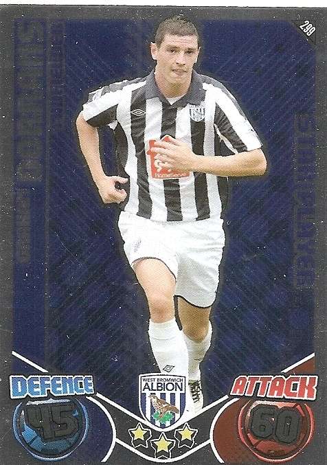 GRAHAM DORRANS - TOPPS `MATCH ATTAX`2010/2011 - FOIL `STAR PLAYER` TRADING CARD 299