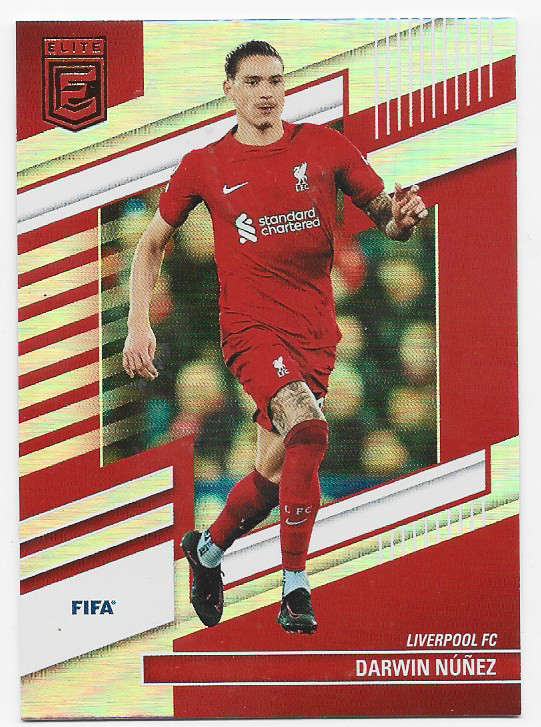 DARWIN NUNEZ (Liverpool) - PANINI DONRUSS ELITE EPL 2023 - FOIL TRADING CARD 129