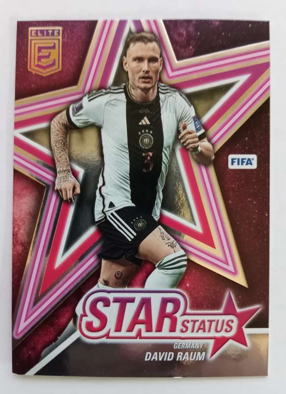 DAVID RAUM (Germany) - PANINI DONRUSS ELITE FIFA SOCCER 2023 - PINK STAR STATUS TRADING CARD 18
