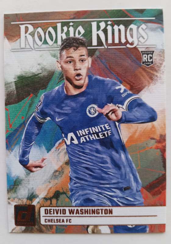 DEIVID WASHINGTON (Chelsea) - PANINI DONRUSS ROOKIE KINGS 2023/24 - BRONZE ROOKIE TRADING CARD 11