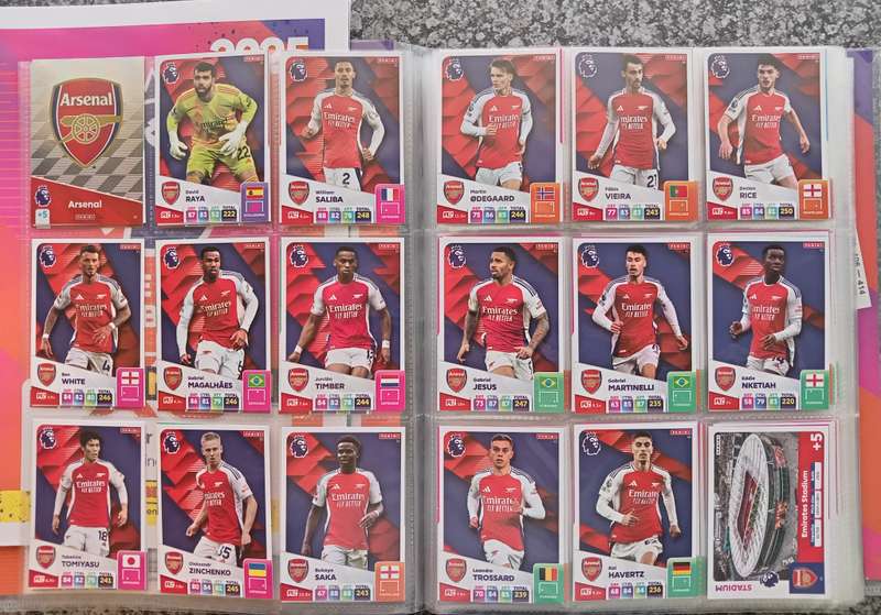 PANINI English Premier League 2024/2025 -  COMPLETE 459 TRADING CARD COLLECTION - NO Golden Ballers