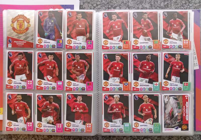 PANINI English Premier League 2024/2025 -  COMPLETE 459 TRADING CARD COLLECTION - NO Golden Ballers