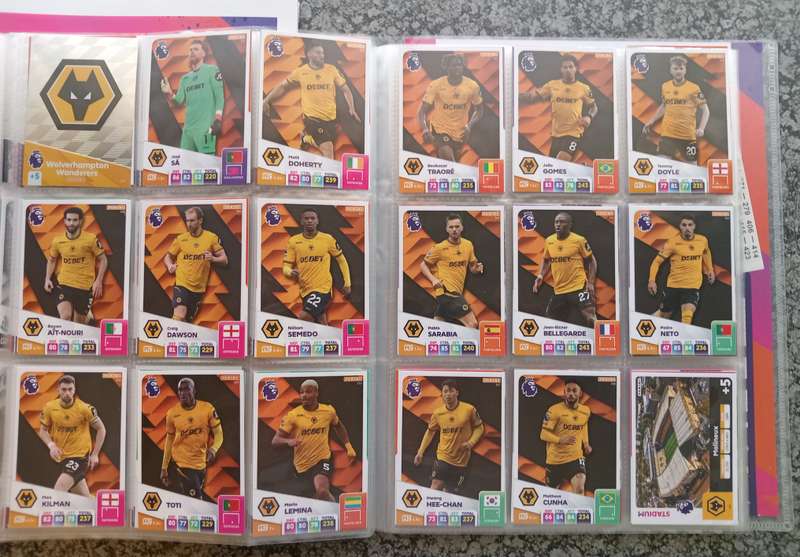 PANINI English Premier League 2024/2025 -  COMPLETE 459 TRADING CARD COLLECTION - NO Golden Ballers
