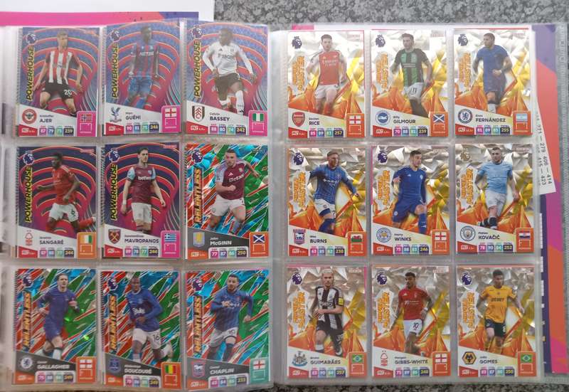 PANINI English Premier League 2024/2025 -  COMPLETE 459 TRADING CARD COLLECTION - NO Golden Ballers