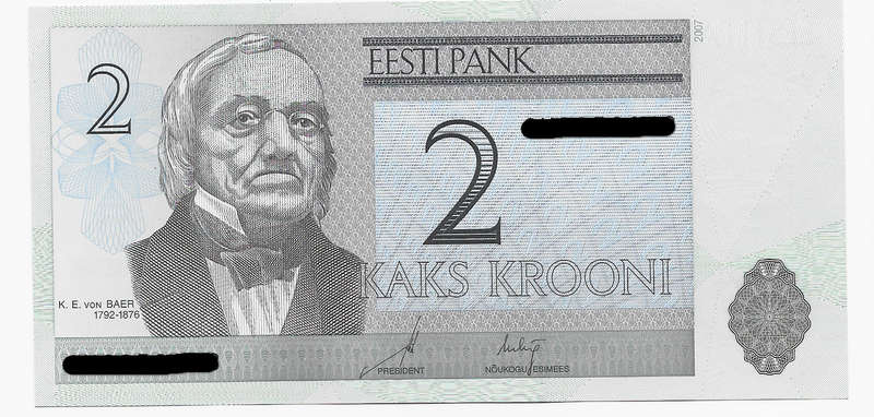 ESTONIA BANK  - 2 KROONI BANK NOTE 1992 - NOTE in UNC. CONDITION