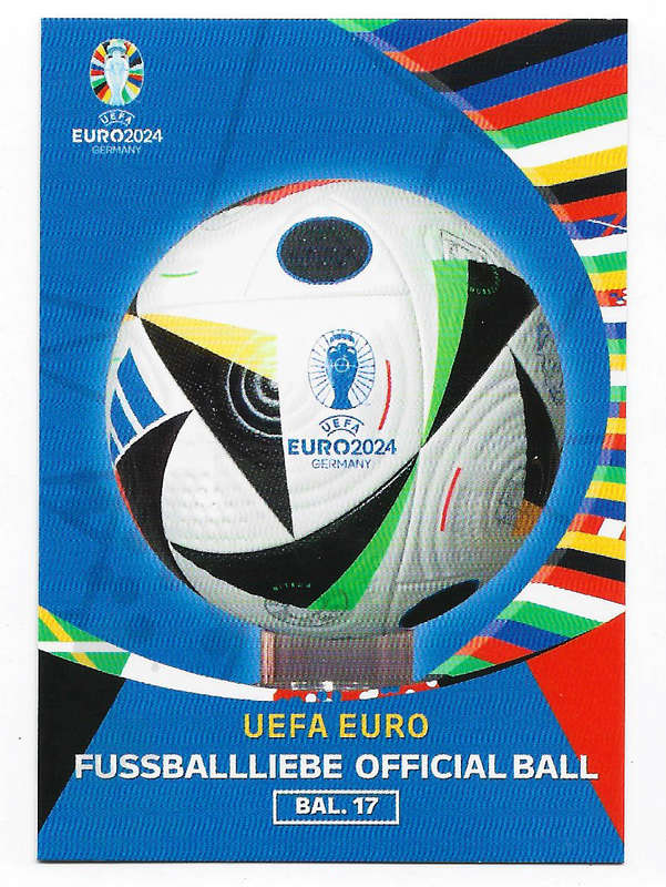 UEFA EURO 2024 - FLASH EDITION (Spain) UEFA EURO 2024 - OFFICIAL MATCH BALL TRADING  CARD BAL17