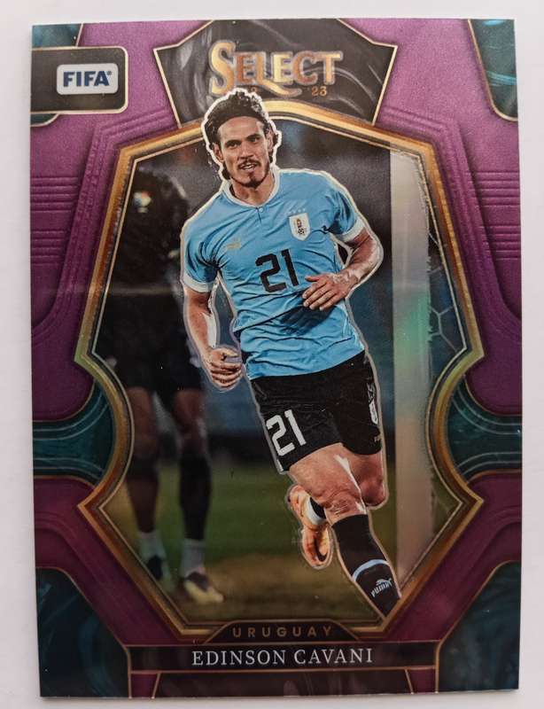 EDINSON CAVANI (Uruguay) - PANINI SELECT PRIZM MEZZANINE 2023 - ORANGE PRIZM CARD 61 of 75