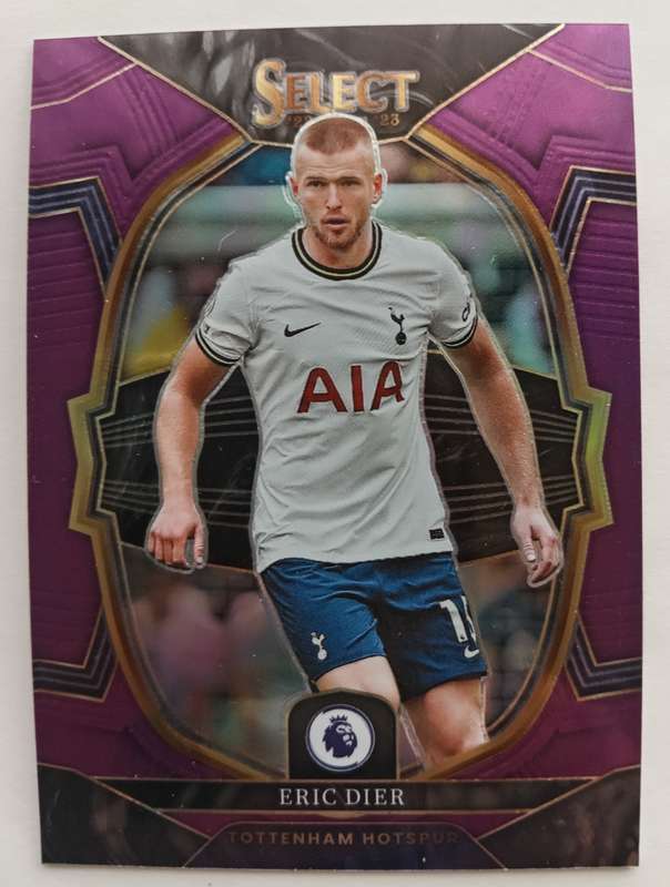 ERIC DIER (Spurs)  - PANINI TERRACE PREMIER LEAGUE PRIZM 2023 - PURPLE PRIZM CARD 48 of 135