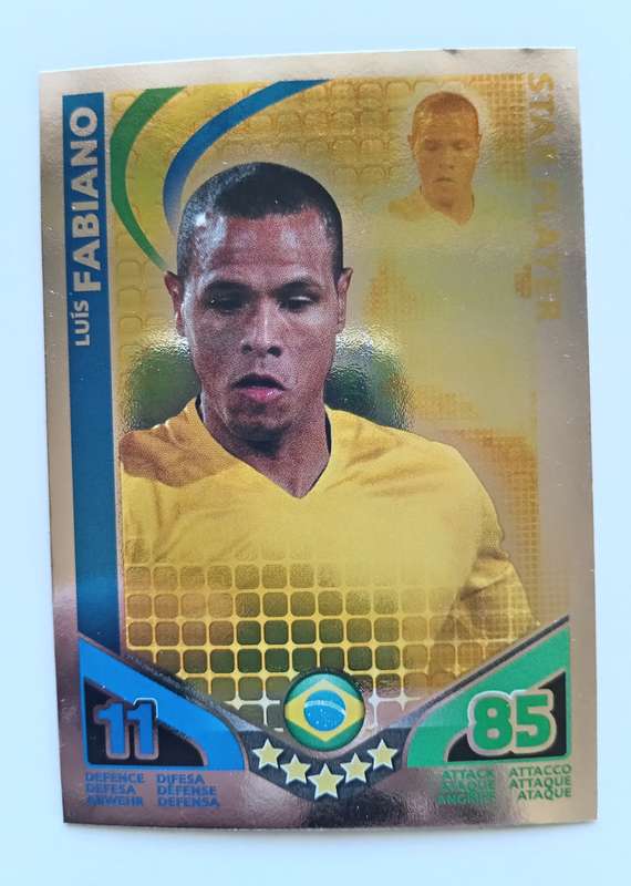 LUIS FABIANO - TOPPS MATCH ATTAX `FIFA WORLD CUP 2010 - FOIL STAR PLAYER - Int. EDITION