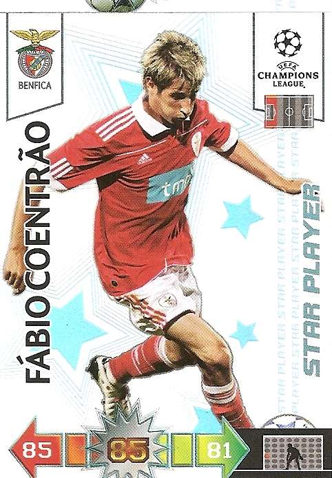FABIO COENTRAO - PANINI CHAMPIONS LEAGUE 2010/2011 COLLECTION - STAR PLAYER TRADING CARD