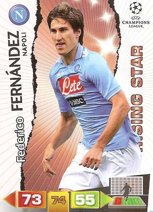 FEDERICO FERNANDEZ - PANINI CHAMPIONS LEAGUE 2011/12 - `RISING STAR` TRADING CARD
