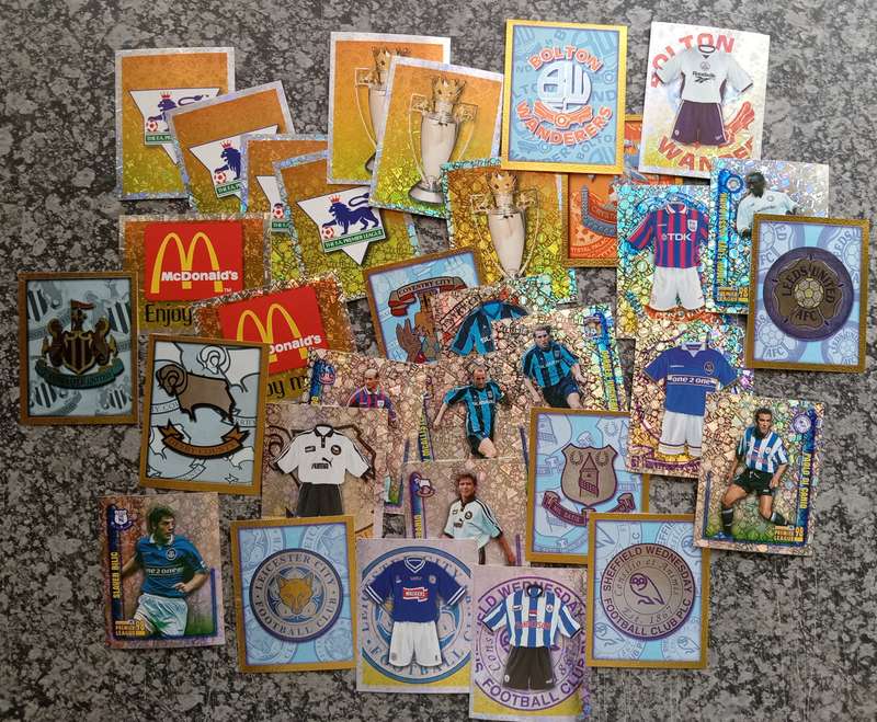 MERLIN Premier League sticker collection 1998 - FOIL STICKERS AVAILABLE